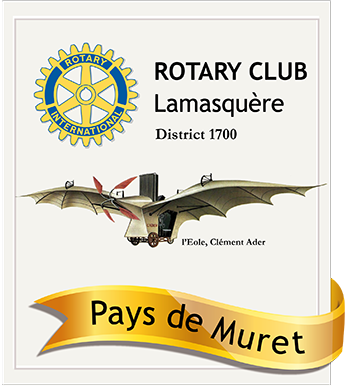 Logo Rotary Club Lamasquère Pays de Muret